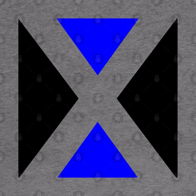 Blue and Black X Logo by LukasX